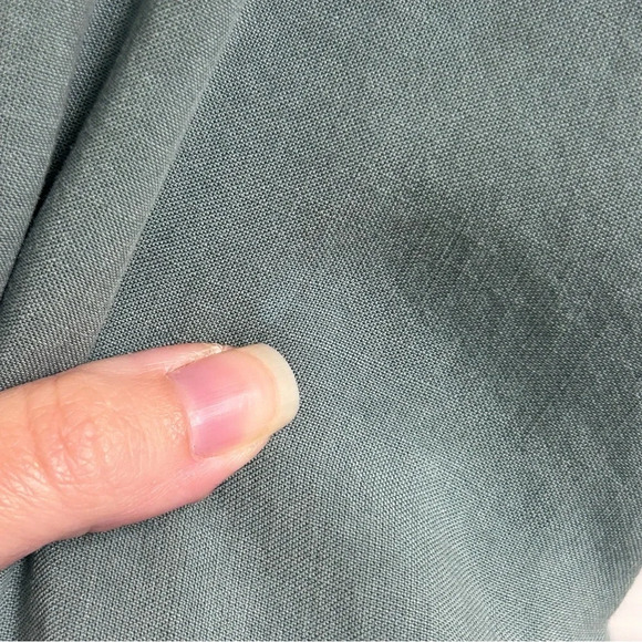 Anthropologie Cloth & Stone Juliana Jumper Sage Green Cropped Jumpsuit Womens Lg - Picture 14 of 16